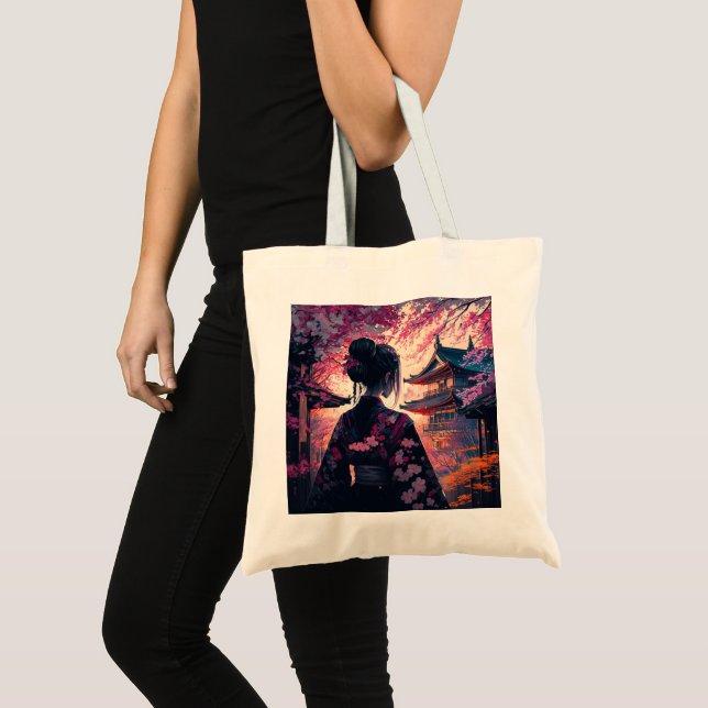 Bolsa Tote Maja Kirschblüten - Tragetasche (Frente (produto))