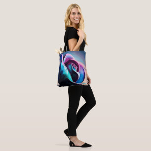 Bolsa Tote Majestade da Meia-Noite: A Beleza Escura dos Rosas