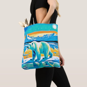 Bolsa Tote Majestade Polar: Paisagem Ártica