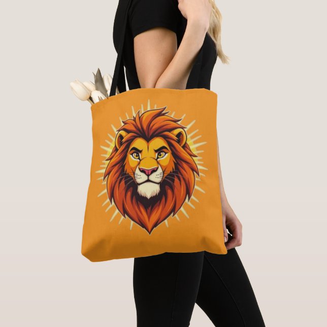 Bolsa Tote Majestic Lion – King of Power and Authority (Close Up)