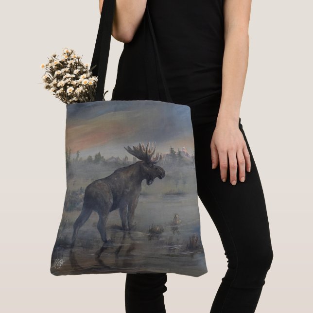Bolsa Tote Majestic Moose (Close Up)