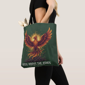 Bolsa Tote Majestic Phoenix Rising: Motivational Resilience 