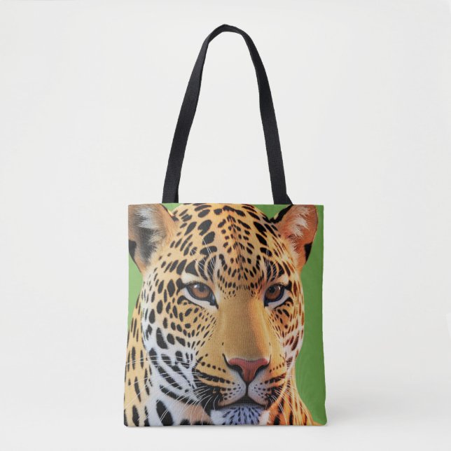 Bolsa Tote Majestoso Jaguar: A Beleza Feroz do Selvagem (Frente)