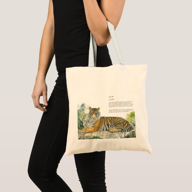 Bolsa Tote Majexpressa real Tiger do Bengal (Frente (produto))