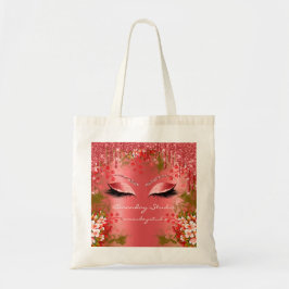 Bolsa Tote Makeup Florals Eyes Glitter Drives Casados Vermelh