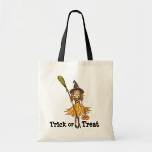 Bolsa Tote Mala de Dia das Bruxas de Truque ou Tratar raparig