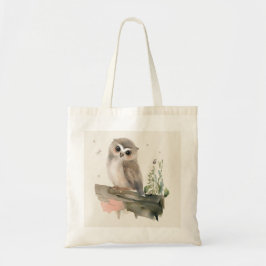 Bolsa Tote Mala de Livro de Coruja Personalizada