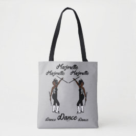 Bolsa Tote Mala de Majorette Preta Prata