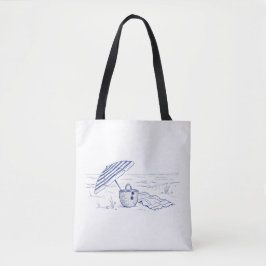 Bolsa Tote Mala de Praia Mediterrânea
