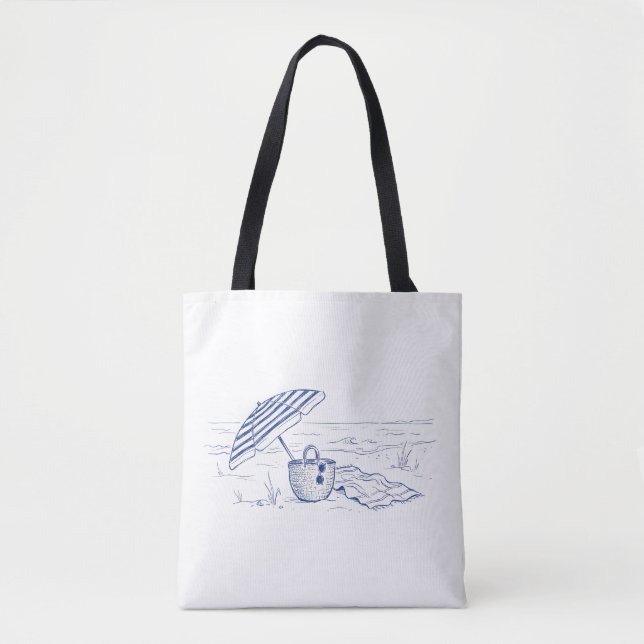 Bolsa Tote Mala de Praia Mediterrânea (Frente)