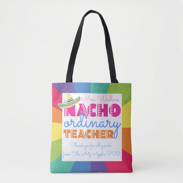 Bolsa Tote Mala média de professores mexicanos de fiesta (Frente)
