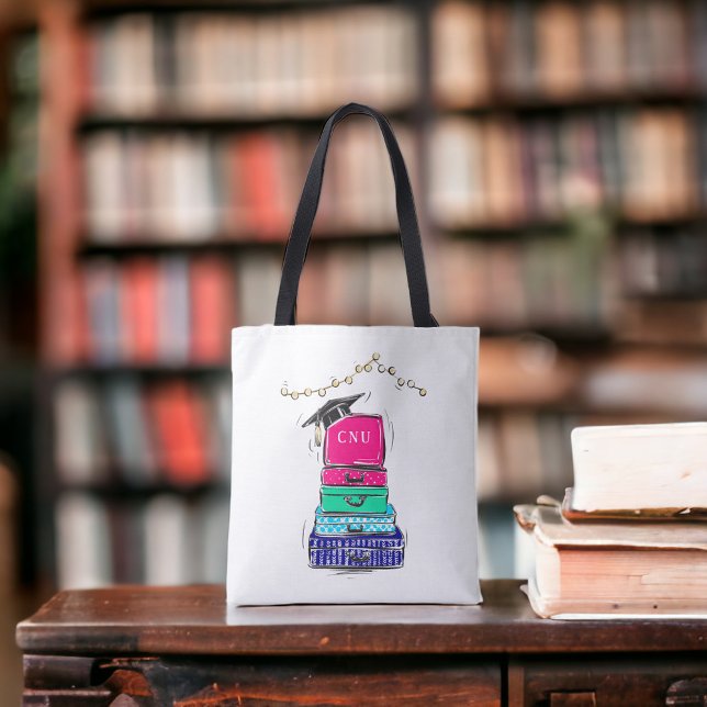 Bolsa Tote Mala para a faculdade de graduação de Segundo grau (Criador carregado)