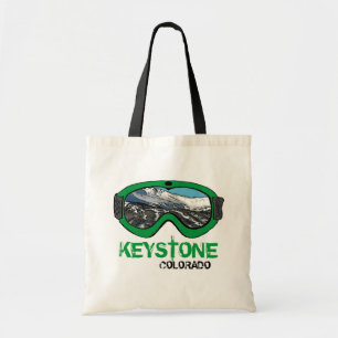 Bolsa Tote Mala reutilizável do guincho verde de neve do Keys