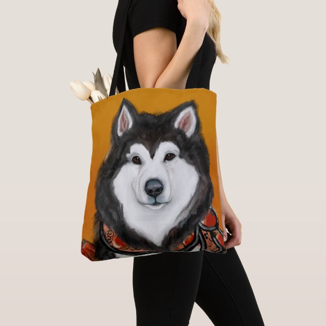 Bolsa Tote Malamute do Alasca (Close Up)