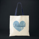Bolsa Tote Malas para tote marinho azul personalizadas<br><div class="desc">Malas para tote marinho azul-marroquinhas personalizadas. Belo vintage, algemado, parece design com texto elegante e nome personalizado. Faça um com o nome de damas de honra, florista, madrinha de casamento, matrona de honra, mãe da noiva etc. Design para festa de casamento, festa de noiva ou festa de solteiro. Cores do...</div>