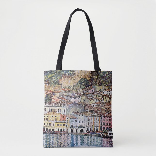 Bolsa Tote Malcesina no lago Garda, Gustav Klimt (Frente)