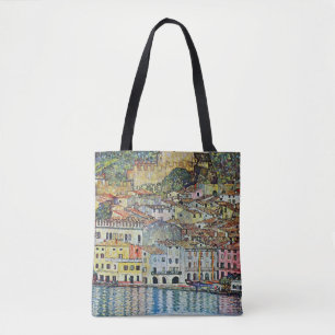 Bolsa Tote Malcesine no lago Garda por Gustavo Klimt