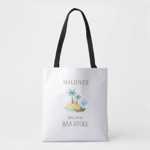 Bolsa Tote Maldivas Bem-vindo ao Resort de Luxo de Baa Atoll