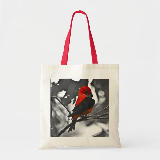 Bolsa Tote Male Scarlet Tanager (Frente)