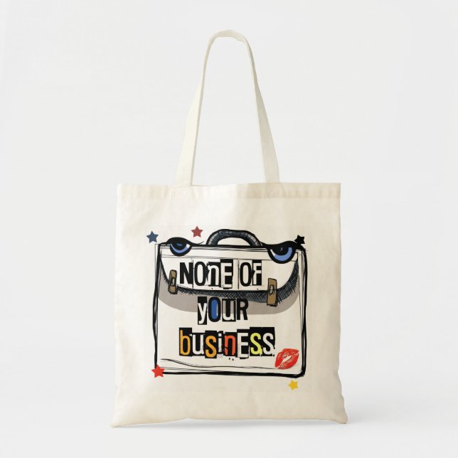 Bolsa Tote Maleta Sassy: Cuide da Sua Própria Cera de Abelhas (Frente)