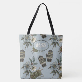 Bolsa Tote Malha de Luvas de Inverno