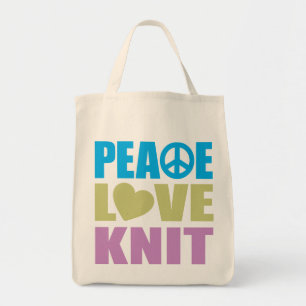 Bolsa Tote Malha do amor da paz