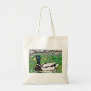 Bolsa Tote Mallard Duck Painting