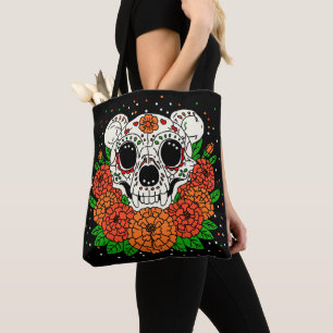 Bolsa Tote Malmequeres de Outubro & Caveira de Urso