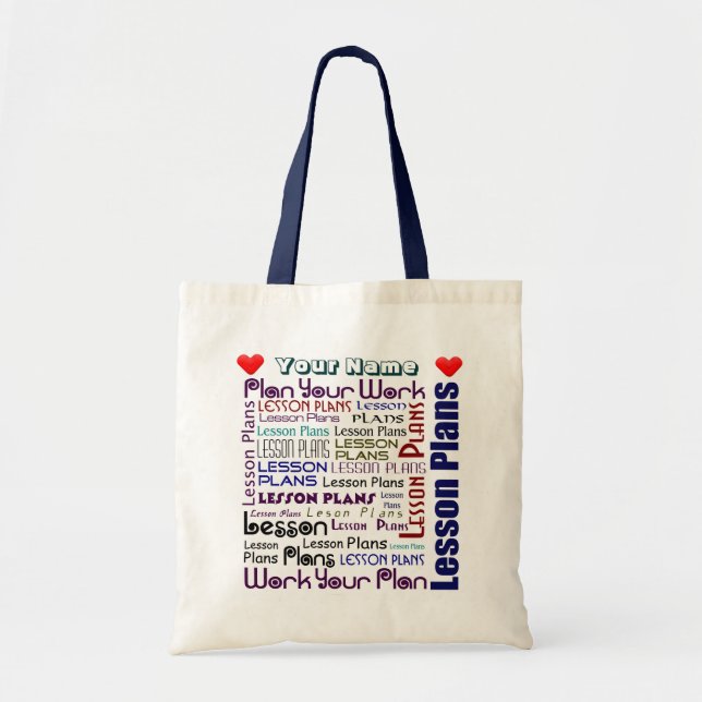 Bolsa Tote Malote do plano de aula (Frente)