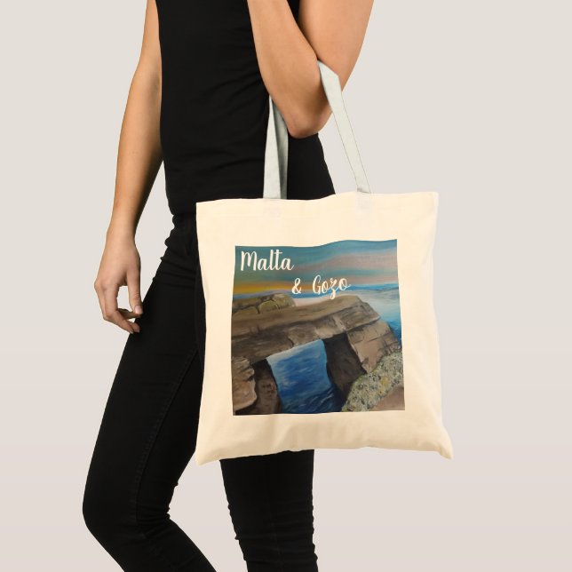 Bolsa Tote Malta e Gozo souvenir Tote Bag (Frente (produto))