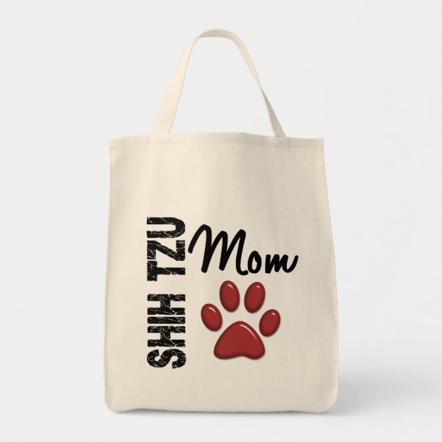 Bolsa Tote Mamã 2 de Shih Tzu (Frente)