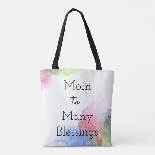 Bolsa Tote Mamã a muitas bênçãos (Verso)