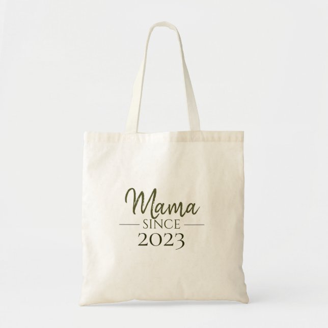 Bolsa Tote Mama Desde Personalizado Ano Minimal Maternidade  (Frente)