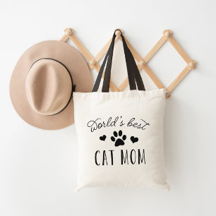 Bolsa Tote Mamã do gato do mundo a melhor