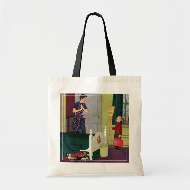 Bolsa Tote Mamã, eu limpei minha sala! (Frente)