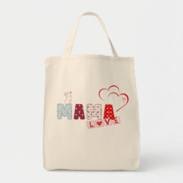 Bolsa Tote Mama Love Bunny Tote Bag - Coração Bonita