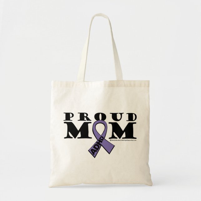 Bolsa Tote Mamã orgulhosa de ADHD (Frente)
