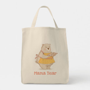 Bolsa Tote Mama Urso com a bandeja de biscoitos