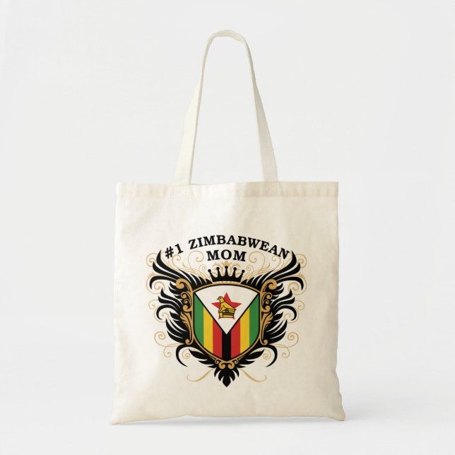 Bolsa Tote Mamã zimbabuense do número um (Frente)