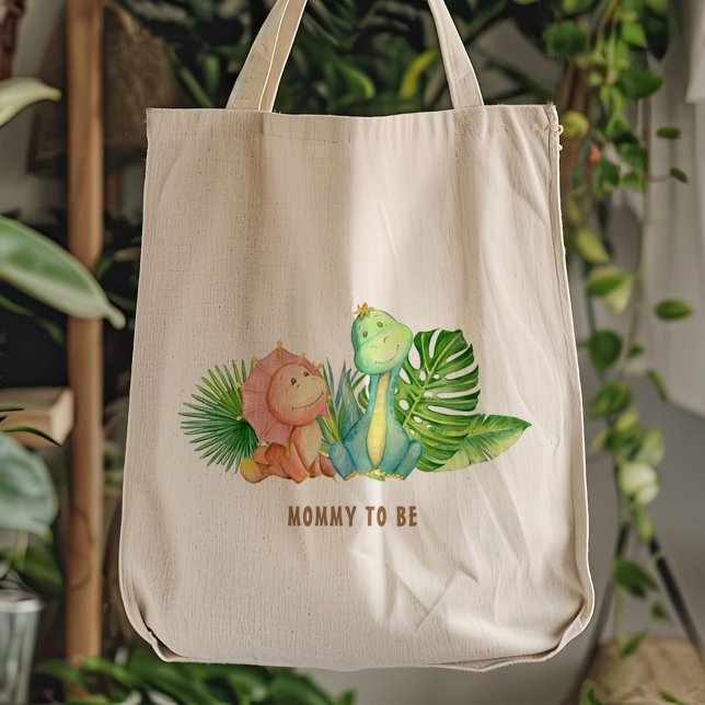 Bolsa Tote Mamãe Dinossauro Para Ser (Criador carregado)