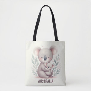 Bolsa Tote Mamãe e bebê Koala Hug   Austrália