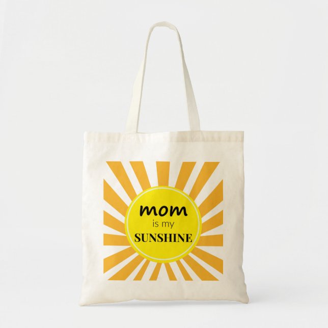 Bolsa Tote Mamãe é minha Saco de Tote Sunshine (Frente)
