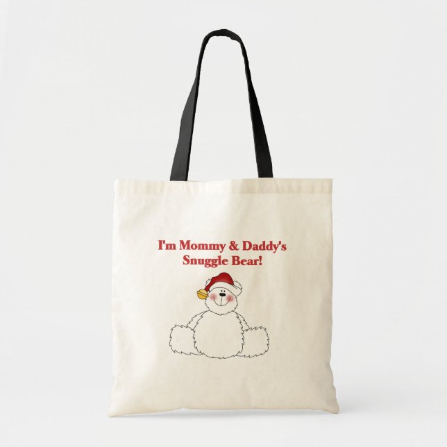 Bolsa Tote Mamãe e Pai do Urso de Combate (Frente)