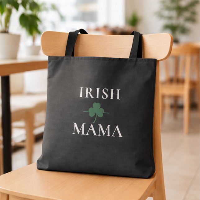 Bolsa Tote Mamãe Irlandesa Shamrock (Criador carregado)