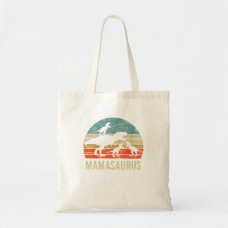 Bolsa Tote Mamãe Mãe Dinossauro Engraçado 3 Três Crianças Mam