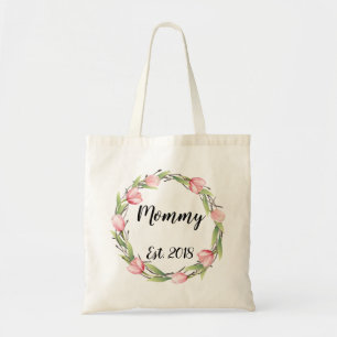 Bolsa Tote Mamães Est. 2018. Ano e nome feitos sob encomenda