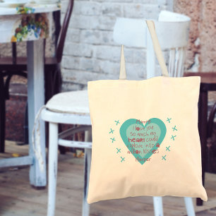 Bolsa Tote Mamães Que Amo Vocês, Crianças Poem - Coraçõe
