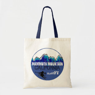 Bolsa Tote Mammoth Mountain, saco azul de esqui da Califórnia