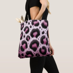 Bolsa Tote Manchas de Impressão Animal de Pele de Leopardo Ro