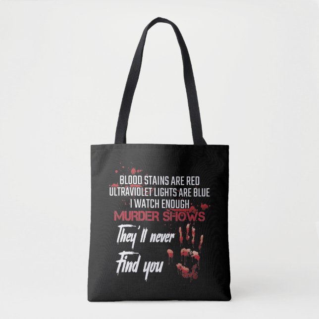 Bolsa Tote Manchas de sangue O Assassinato Poem Filme Thrille (Frente)